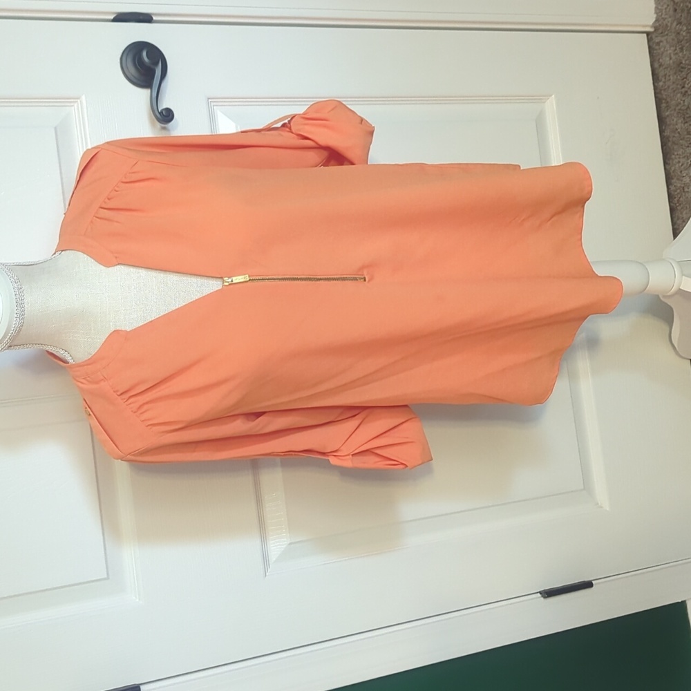 Size M Calvin Klein Peach Orange Dress Top